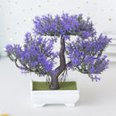 Plantas Artificiais Plásticas, Bonsai Pequena, Árvore em Vaso – Decoração de Mesa para Casa, Arranjo de Jardim e Ornamentos