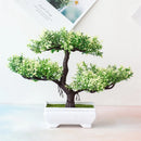 Plantas Artificiais Plásticas, Bonsai Pequena, Árvore em Vaso – Decoração de Mesa para Casa, Arranjo de Jardim e Ornamentos