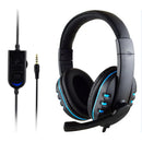Headset 3.5mm com Microfone para Jogos - Headset para PS4, PC e Chat