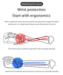 XIAOMI Wireless Vertical Mouse Bluetooth 2.4GHz Ergonomics Gaming Mouses 1600DPI Adjustable Offices Optical Electronic Keyboards