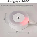 Luz Noturna LED Portátil Recarregável via USB para Sala de Estar e Quarto - Decoração de Casa, Iluminação de Ambiente