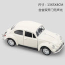 Miniatura de Carro Fusca = Modelo Diecast Metálico com Ação de Retrocesso