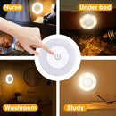 Luz Noturna LED Portátil Recarregável via USB para Sala de Estar e Quarto - Decoração de Casa, Iluminação de Ambiente
