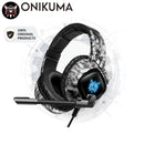 Fone de Ouvido Gamer ONIKUMA K19 com Microfone, Fio, Cancelamento de Ruído e Som Estéreo