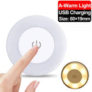 Luz Noturna LED Portátil Recarregável via USB para Sala de Estar e Quarto - Decoração de Casa, Iluminação de Ambiente