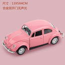 Miniatura de Carro Fusca = Modelo Diecast Metálico com Ação de Retrocesso