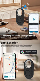 Mini GPS Tag Localizador Bluetooth Inteligente – Localize seus Itens com Facilidade