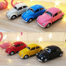 Miniatura de Carro Fusca = Modelo Diecast Metálico com Ação de Retrocesso