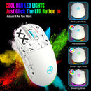 Mouse Gamer Bluetooth 3 Modos Recarregável 2.4G USB Sem Fio com Iluminação RGB para iPad, Tablet, Laptop e Computador