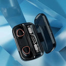 Fone Bluetooth 5.1 com Case LED – Potência, Estilo e Liberdade Sem Fios!