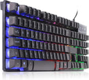 Teclado Gamer Semi Mecânico com LED ABNT2
