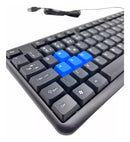 Teclado USB com Fio Padrão ABNT2 – Ergonômico e Resistente