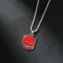 Colar Fashion Street Homem Fogo - Colar Masculino e Feminino Hip Hop