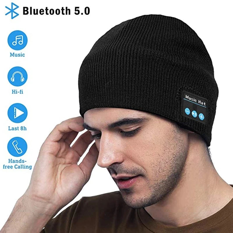 Touca Bluetooth com Fones Embutidos – Conforto e Música em Qualquer Lugar