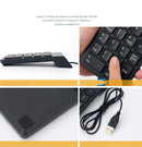 Teclado Numérico USB com Fio, Teclado Digital Slim Mini de 18 Teclas para Laptop, PC, Desktop, Notebook e Mais