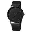 Relógio Minimalista de Pulso - Fashion Casual com Pulseira de Malha em Aço Inoxidável