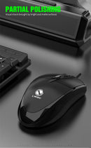 Mouse USB Óptico para Escritório e Jogos