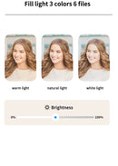 Tripé Selfie Stick com Luz LED Keelead – Bluetooth, Portátil e Ajustável (45,66 Polegadas)