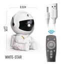 Robô Projetor Astronauta com Controle Remoto, Luz Noturna de Céu Estrelado, Lâmpada de Projeção LED - Brinquedo Divertido para Crianças, Quarto, Festa em Casa e Presente de Aniversário