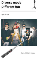Tripé Selfie Stick com Luz LED Keelead – Bluetooth, Portátil e Ajustável (45,66 Polegadas)