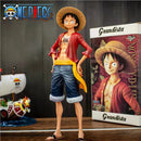 Action Figure Luffy One Piece Confiante Sorridente com Três Rosto Trocáveis - 28cm