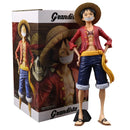 Action Figure Luffy One Piece Confiante Sorridente com Três Rosto Trocáveis - 28cm