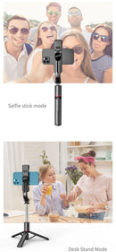 Tripé Selfie Stick com Luz LED Keelead – Bluetooth, Portátil e Ajustável (45,66 Polegadas)