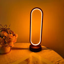 LED Ring Light for Bedroom and Living Room, Night Light with Three Colors and Dimmable Dimmable