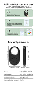 Mini GPS Tag Localizador Bluetooth Inteligente – Localize seus Itens com Facilidade