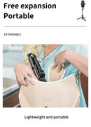 Tripé Selfie Stick com Luz LED Keelead – Bluetooth, Portátil e Ajustável (45,66 Polegadas)