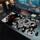 Large Japanese Dragon Gaming Mousepad - 90x40cm, 70x30cm 
