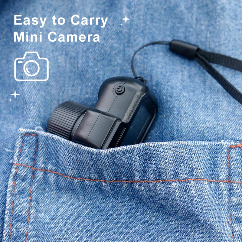1080P Mini Portable Camera with 0.96" Screen - Compact CMOS Sports Camera for Indoor and Outdoor Use 
