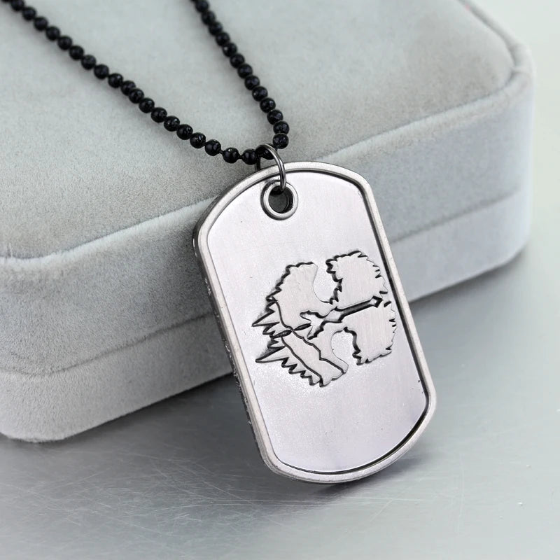 Colar Call of Duty Ghosts com Pingente Militar - Dog Tag de Metal
