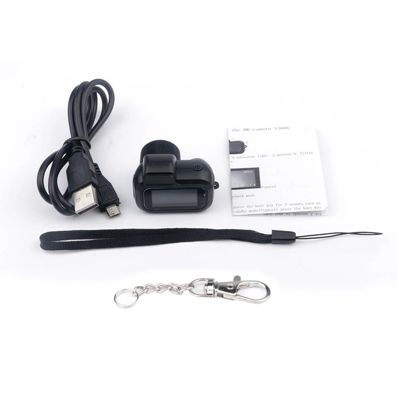 1080P Mini Portable Camera with 0.96" Screen - Compact CMOS Sports Camera for Indoor and Outdoor Use 