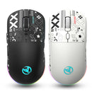 Mouse Gamer Bluetooth 3 Modos Recarregável 2.4G USB Sem Fio com Iluminação RGB para iPad, Tablet, Laptop e Computador