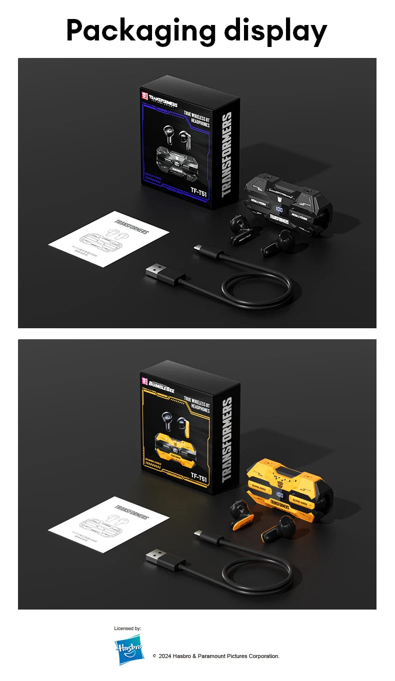 Fones Bluetooth Transformers TF-T51 – Potência e Estilo em Cada Batida