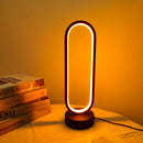 LED Ring Light for Bedroom and Living Room, Night Light with Three Colors and Dimmable Dimmable