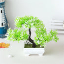 Plantas Artificiais Plásticas, Bonsai Pequena, Árvore em Vaso – Decoração de Mesa para Casa, Arranjo de Jardim e Ornamentos