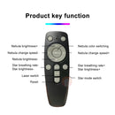 Robô Projetor Astronauta com Controle Remoto, Luz Noturna de Céu Estrelado, Lâmpada de Projeção LED - Brinquedo Divertido para Crianças, Quarto, Festa em Casa e Presente de Aniversário