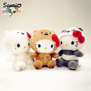 Pelúcia Sanrio Hello Kitty - Panda, Urso Marrom e Urso Branco com Laço - Brinquedo de Pelúcia Fofa