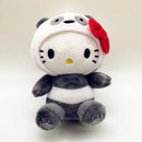 Pelúcia Sanrio Hello Kitty - Panda, Urso Marrom e Urso Branco com Laço - Brinquedo de Pelúcia Fofa