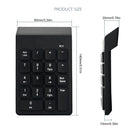 Teclado Sem Fio 2.4G Mini Teclado Numérico Digital com 18 Teclas para Contabilidade e Finanças - Teclado Inteligente para Laptop Notebook