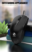 Mouse USB Óptico para Escritório e Jogos