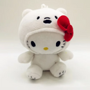 Pelúcia Sanrio Hello Kitty - Panda, Urso Marrom e Urso Branco com Laço - Brinquedo de Pelúcia Fofa