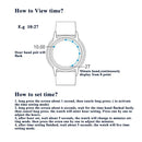 Relógio Fashion LED Touch Screen - Criativo, Moderno e com Luz Azul