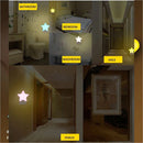 LED Estrelas, Lâmpada de Noite com Plugue EU/US para Decoração de Casa, Quarto, Berço e Corredor