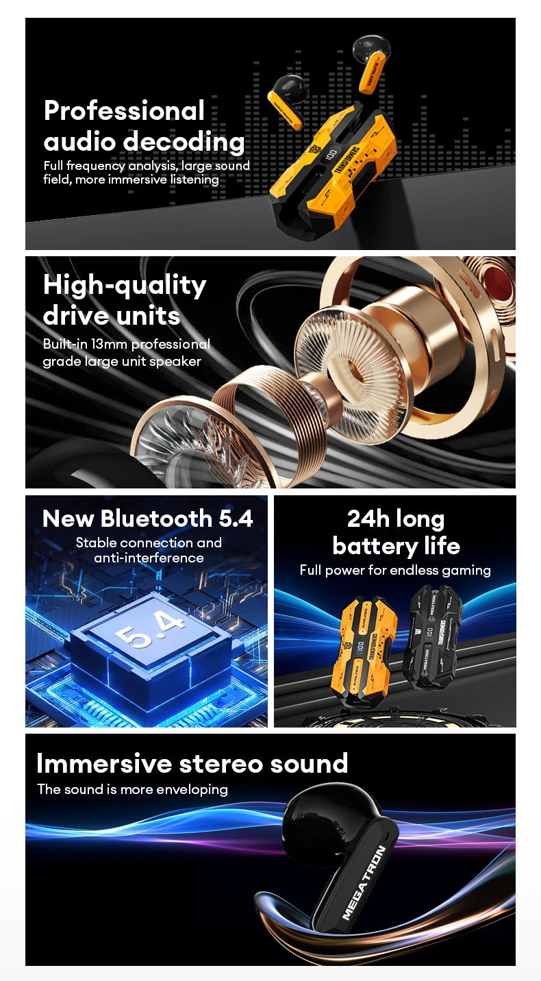 Fones Bluetooth Transformers TF-T51 – Potência e Estilo em Cada Batida