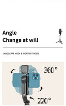 Tripé Selfie Stick com Luz LED Keelead – Bluetooth, Portátil e Ajustável (45,66 Polegadas)