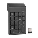 Teclado Sem Fio 2.4G Mini Teclado Numérico Digital com 18 Teclas para Contabilidade e Finanças - Teclado Inteligente para Laptop Notebook
