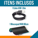 ALFA Mouse Pad Gamer Illuminated Rgb Led 80x30cm Black 